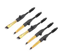 AMONIDA Professional Double Ended Eyebrow and Eyelash Brush 5pcs Soft Hair Design for Easy Makeup Application At Home or On-the-Go