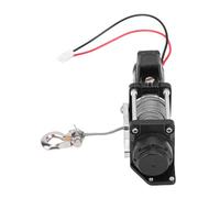 AMONIDA RC Crawler Winch, Aluminum Alloy High Torsion Motor, 12-15lbs Load Capacity Winch System with Battery Adapter, Ideal for Axial SCX10 D90 TF2 CC01 1/8 1/10 Scale RC Car