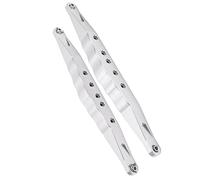 AMONIDA RC Rear Lower Trailing Arms for LOSI SUPER BAJA REY 2.0 1/6 Off Road Car 2pcs Adjustable and Shock Resistant (Silver)