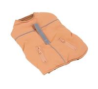 AMONIDA Reflective Water Resistant Large Dog Jacket Stylish Safe Warmth Keeping for Nighttime Outings (L)