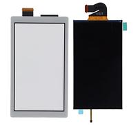 AMONIDA Replacement LCD Display Screen for Lite Diy Repair Technicians,Replaces Cracked Defective Screens to Restore Full Functionality,Precision Cut Interfaces for Easy (Gray White)