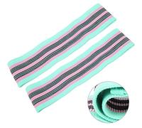 AMONIDA Resistance Loop Bands 2Pcs Set Elastic Strap for Hip Lift and Body Shaping Workout Anywhere (Green)