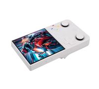AMONIDA Retro Handheld Game Console Portable 4.0 Inch HD Display Open Source System for Gaming on the Go White (64G)