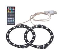 AMONIDA RGB LED Light Ring for Console with 400 Effects and 8 Colors for Gaming Enthusiasts ABS Material