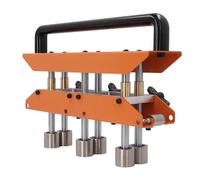 AMONIDA Roller Bender, 0-90° 13-130mm Bends Three Station Ball Design V Shaped Roller Wing Screw Sheet Metal Rollers with High Speed Steel Metal Bender for Roofing