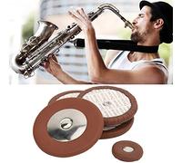 AMONIDA Saxophone Leather Pads 25pcs Set Easy to Use Replacement Kit for Tenor Sax Lambskin Material Variety Sizes Pack