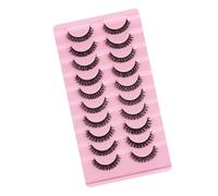 AMONIDA Self Adhesive False Eyelashes No Glue Needed Long Eye Lashes 10 Pairs Look for Parties (1)