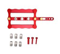 AMONIDA Self Centering Doweling Jig Kit for Woodworkers Building Furniture Cabinets,Ensures Accurate Dowel Hole Alignment,Includes 6 Drill Bushes 3 Dowel Pins,Alloy for Long