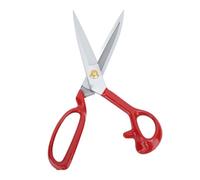 AMONIDA Sewing Scissors Set Rustproof Stainless Steel Ergonomic Scissors for Dressmaking and Crafts 2pcs (Red Handle 12 Inch)