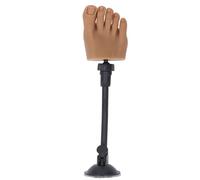 AMONIDA Silicone Nail Art Practice Foot Model with Adjustable Flexibility and Stable Stand for Home Nail Salon and Professional Use (Right Foot)