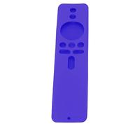 AMONIDA Silicone Remote Cover for TV Stick 4K, Protective Case with Lanyard, Shockproof Anti Slip Skin Friendly Lightweight Washable Cover, Precise Cutout for All Buttons and Ports (Grey (Purple Set)