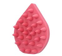 AMONIDA Silicone Scalp Brush Massage Tool Soft Hair Massager for Spa Relaxation At Home 72g (Red)