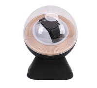 AMONIDA Single Watch Winder, Ultra Quiet Universal Fit Automatic Watch Winding Box with LED Lighting, Precise Winding Stable Mechanism for Mechanical Watches, Ideal Gifts for Men (Black)
