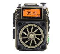 AMONIDA Smart Remote Control Radio, Full Band Finger Radio with 256GB Storage Card Playback, 1200mAh Built In Battery, BT 5.2, FM AM SW WB Support, for Global Use