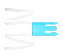 AMONIDA Socks Wearing Helper Tool with Three-Finger Design for Elderly Disabled Pregnant Women Soft Cotton and Plastic 1 Unit (Blue White)