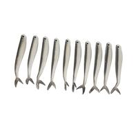 AMONIDA Soft Silicone Lifelike Double Color Fishing Lures for Successful Fish Luring 10pcs