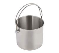 AMONIDA Stainless Ice Bucket 2L Eco-Friendly Ice Container with Handle for Home Bar Parties and Gatherings