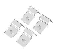 AMONIDA Stainless Steel Aquarium Glass Cover Clamp/Holder Strong and Durable 5mm-12mm for Fish Tanks, 4Pcs for Fish Tank Enthusiasts (12mm (4 pieces/set))