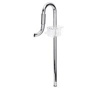 AMONIDA Stainless Steel Aquarium Inflow Outflow Pipe Adjustable Skimmer with Oil Film Function for Fish Tanks 12/16mm and 16/22mm (New 16MM oil film)