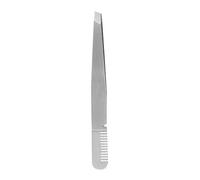 AMONIDA Stainless Steel Eyebrow Tweezers, Durable Slanted Tip