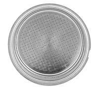 AMONIDA Stainless Steel Filter Basket for Coffee Machines, Double Layer Design with Locking Snap, Ideal for Home Use and Coffee Shops, 51mm Size