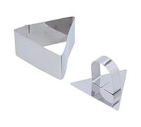 AMONIDA Stainless Steel Mousse Ring Mold Durable Cake Cutter for Desserts and Salads 1.6in Height (#2)