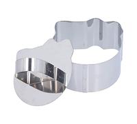 AMONIDA Stainless Steel Mousse Ring Mold Durable Cake Cutter for Desserts and Salads 1.6in Height (#7)
