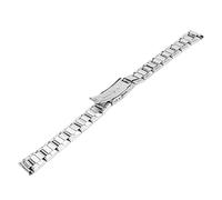 AMONIDA Stainless Steel Watchband, Watch Band Deployment Clasp Metal Watchband Quick Release Deployment Clasp Double Button Stainless Steel Watch Strap Quick Release Metal Watch Strap for Men Women