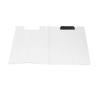AMONIDA Standing Clipboard A4 Document Holder with Stable Support for Writing and Drawing At Home or School PP Material (White)