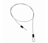 AMONIDA Steel Wire Cable Lock High Sensitivity Security Loop Cable Lock for Bike Scooter Owners Black/Red 2pcs (Silver)