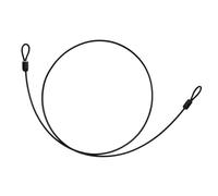 AMONIDA Steel Wire Cable Lock High Sensitivity Security Loop Cable Lock for Bike Scooter Owners Black/Red 2pcs (Black)