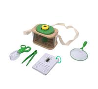 AMONIDA STEM Learning Wooden Observation Box Lightweight Exploration Tool for Kids Nature Study Includes Magnifying Lens and Accessories