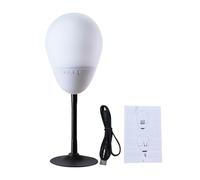 AMONIDA Stress Relief Speaker Lamp, Wireless BT 5.0 Silicon Speaker Color Changing with 10+ Sound Effects, Rechargeable Portable Mood Light for Home Decor (White)
