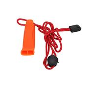 AMONIDA Survival Whistle, Red Waterproof Emergency Whistle Double Tube Whistle for Camping, Hiking, Hunting, Fishing, Swimming, Boating, Marine Sports Events