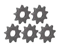 AMONIDA T8F 9T Steel Sprocket for Pocket Bike Scooter ATV, Durable Engine Sprocket, Lightweight Design for 47cc 49cc Bikes, 5 Units