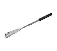 AMONIDA Telescopic Shoe Horn, Stainless Steel Adjustable Long Handle Shoehorn, Soft Grip Shoe Horn with Ergonomic Design, Ideal for Elderly, Pregnant Women & Seniors with Arthritis