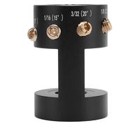 AMONIDA TIG Welding Tungsten Grinder Head Tungsten Sharpener Head Tool with 4 Brass Screws Multi Angle Adjustment 10° 15° 20° 22.5° for Precise TIG Welding, Lightweight Aluminum Alloy