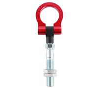 AMONIDA Tow Hook with Heavy Duty Anodized Aluminum Ring (Red)