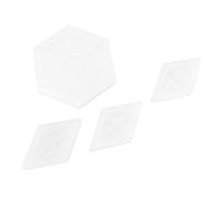 AMONIDA Translucent Silicone Molds Versatile Resin Casting Molds for Art Projects and Fun 4-Piece Set 12x6cm