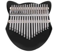 AMONIDA Transparent Crystal Kalimba 17 Key Musical Instrument Kit for Beginners with Bag, Easy to Carry, for Home Decoration, Acrylic Material (Black)