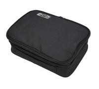 AMONIDA Travel Cable Organizer Bag, Durable Electronics Storage Bag, Elastic Compartments Organizer with Mesh Pockets, Ideal for Laptop Charger, Power Bank & Cables