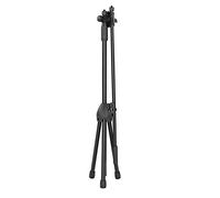 AMONIDA Tripod Stand with LED Light Adjustable Bracket for Live Video Studio Photography, Black, 1 Unit