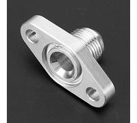 AMONIDA Turbo Oil Return Drain Flange, 8AN Aluminum Alloy Adapter, | 38mm Hole Spacing, 53.6mm Length, GT15 GT17 RHF4 TD04 Turbocharger