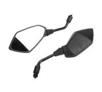 AMONIDA Universal Adjustable Motorcycle Mirrors Durable ATV Handlebar Rearview Mirrors for 22mm Handlebars Dirt Bike, Black, 1 Pair for Motorcycles and Off Road Vehicles