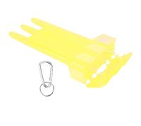 AMONIDA Universal Dart Box with Aluminium Alloy Hang Buckle Durable Storage Solution for Steel and Soft Tip Darts 17 X 8.5cm (Yellow)