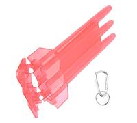 AMONIDA Universal Dart Box with Aluminium Alloy Hang Buckle Durable Storage Solution for Steel and Soft Tip Darts 17 X 8.5cm (Red)