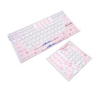 AMONIDA Universal Laptop Keyboard Stickers Wear Resistant Keycaps Stickers for Computer Keyboard, Easy to Apply Clear Beautiful English Keycap Button, 2x