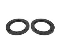 AMONIDA Universal Speaker Ring Pads, Durable Black Speaker Gaskets for & Replacement, 2pcs ABS Mounts for Enhanced Sound