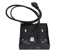 AMONIDA USB 3.0 Front Panel Hub Versatile Floppy Drive Panel for PC Users Floppy Drive Bay 1 Piece