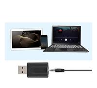 AMONIDA USB Bluetooth 5.0 Transmitter Receiver for Wireless Music Streaming, Compact Design for Computer & TV, 15m Range, 2-in-1 Functionality